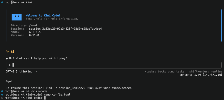 Running Kimi Code with LLM Gateway